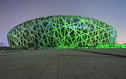 El estadio nacional de Pekín, proyectado por Herzog & De Meuron y conocido como el Nido de pájaro, fue sede los Juegos Olímpicos de 2008.