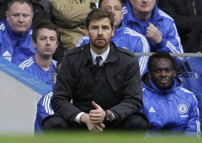 Villas-Boas durante el encuentro de Copa ante el Birmingham.