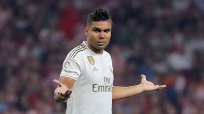 Carlos Casemiro durante un partido. 