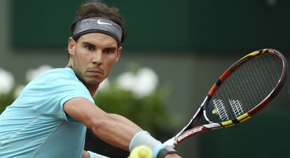 Nadal, en el partido contra Ginepri. 