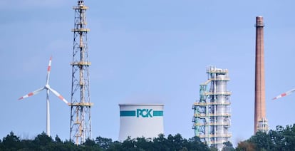 La refinería de PCK en Schwedt, Alemania, antiguamente controlada por la petrolera rusa Rosneft.