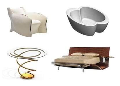 Parte del mobiliario diseñado por Brad Pitt.