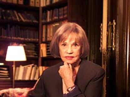 Jeanne Moreau, en Barcelona.