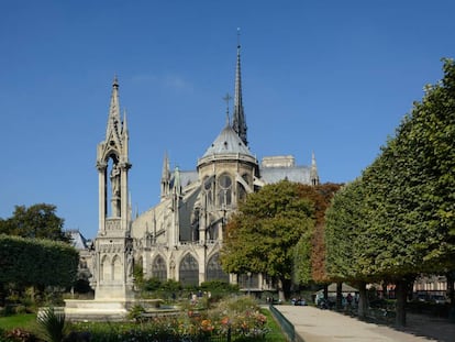 Vista este de Notre Dame, París.