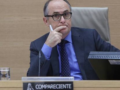 Fernando Restoy, exsubgobernador del Banco de España y exdirector del FROB en la Comision de Investigacion de la crisis financiera. 
