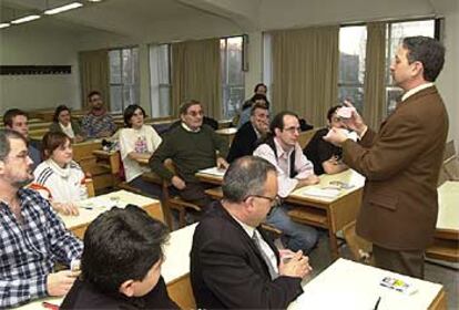 Clase de ilusionismo en la Universidad de Valladolid.