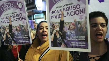 Prostesta por la sentencia de La Manada en Madrid.