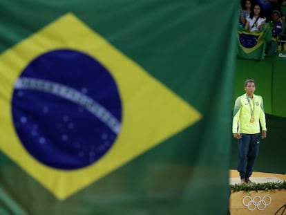 Rafaela Silva conquistou a primeira medalha de ouro para o Brasil.