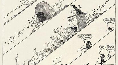 Una página de Krazy Kat, que se publicó en EE UU entre 1913 y 1944. 