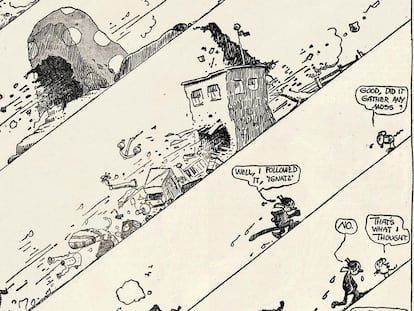 Una página de Krazy Kat, que se publicó en EE UU entre 1913 y 1944.