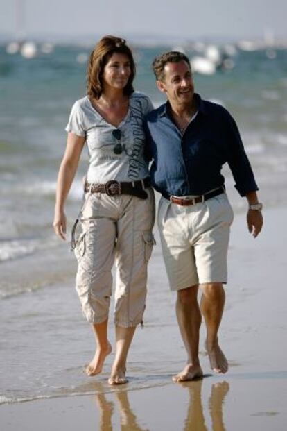 Nicolas Sarkozy y Cécilia, en verano de 2007.