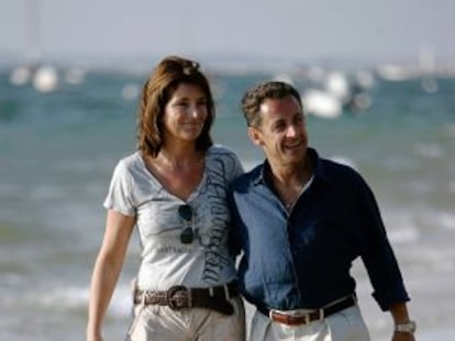 Nicolas Sarkozy y Cécilia, en verano de 2007.