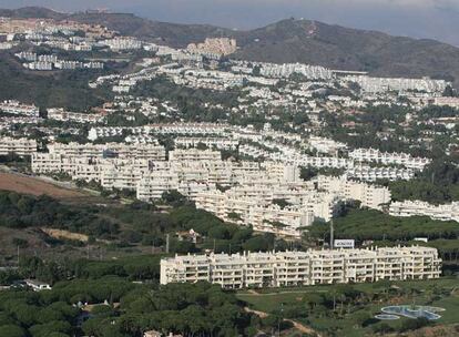 Vista aérea de la localidad constasoleña de Mijas.