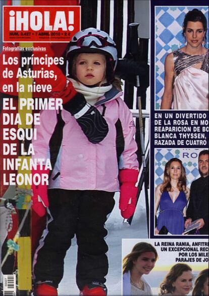 Portada de la revista <i>¡Hola!</i> del 7 de abril de 2010