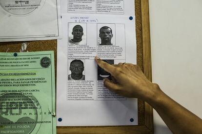 Lidia mostra um dos bandidos mais buscados no Rio de Janeiro. Escapou da prisão com outros três presidiários. Era o chefe de uma das favelas mais violentas da cidade.