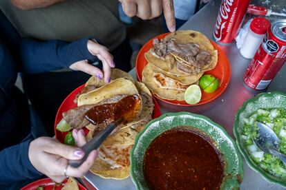 Taquería Califa de León en la colonia San Rafael en Ciudad de México