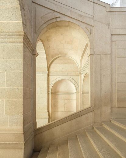 El claiscismo puro de la escarela de San Lorenzo del Escorial. |