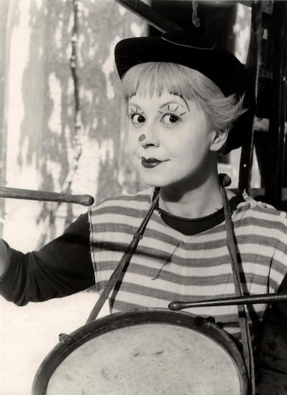 Giulietta Masina en el papel de Gelsomina en la película 'La strada', de 1954.