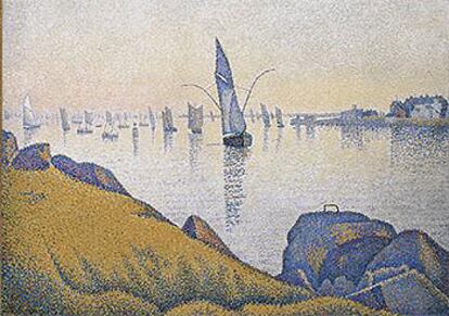 <i>Calma vespertina, opus 220 (allegro maestoso)</i> (1891), de Paul Signac, del Metropolitan de Nueva York.