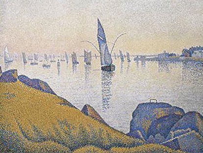 <i>Calma vespertina, opus 220 (allegro maestoso)</i> (1891), de Paul Signac, del Metropolitan de Nueva York.