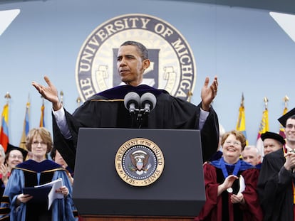 Discurso de Barack Obama en la Universidad de Michigan (EE UU) el 1 de mayo de 2010.