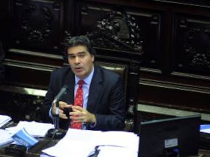 En la imagen, el jefe de Gabinete argentino Jorge Capitanich. EFE/Archivo