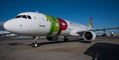 Uno de los aviones A321 de la aerolínea portuguesa Tap Air.