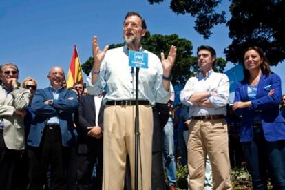 Mariano Rajoy, en un acto público en Tenerife
