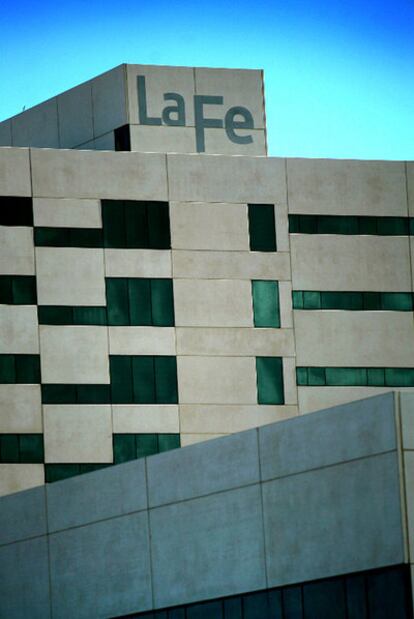 Una vista del nuevo hospital La Fe de Valencia.