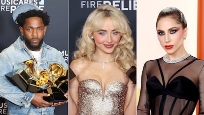 Kendrick Lamar, Lady Gaga and Sabrina Carpenter.
