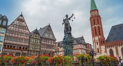 Centro histórico de Fráncfort, Alemania.