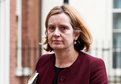 Amber Rudd, ministra de Interior que ha dimitido por mentir. 