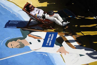Fernando Alonso, durante el GP de Hungr&iacute;a. 
