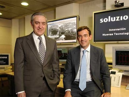 H. López Isla y S. Roura, presidente y consejero delegado de Soluziona.