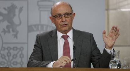 El ministro de Hacienda,Cristóbal Montoro.