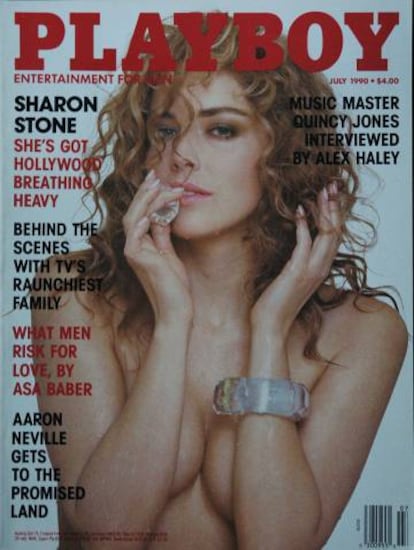 Con esta portada del número de 'Playboy' de julio de 1990, Sharon Stone decidió venderse a sí misma como una 'sex symbol'.