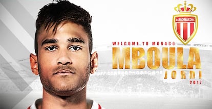 El Mónaco anunció por las redes sociales el fichaje de Mboula.