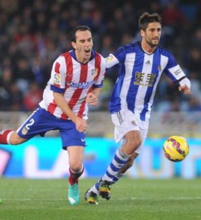 Godín, del Atlético, y Bergara, de la Real Sociedad.