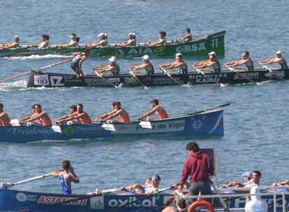 Imagen de la regata de La Concha del pasado domingo. 