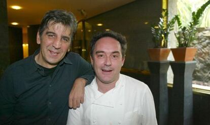 Juli Soler i Ferran Adrià el 2003.