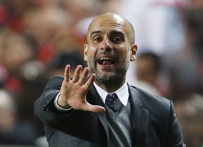 Guardiola, ante el Benfica