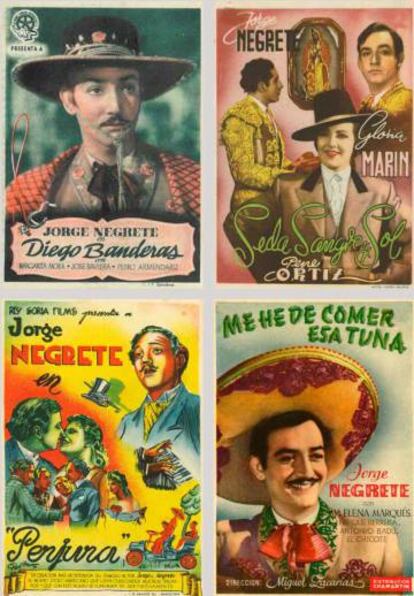 Programas de mano de películas protagonizadas por Jorge Negrete.