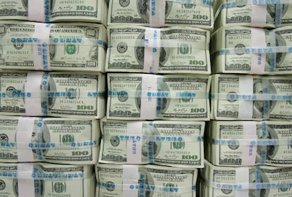 Billetes de dólar.