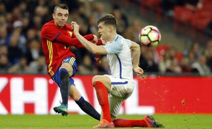 Gol de Iago Aspas a Inglaterra en Wembley.