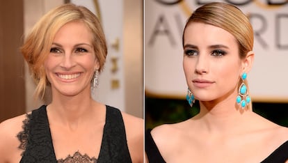 Julia Roberts y Emma Roberts

Parentesco: tía y sobrina.

Este es uno de los casos en los que el apellido es determinante. La intérprete de Pretty Woman es tía de la joven actriz, modelo y cantante. Y sí, se parecen.