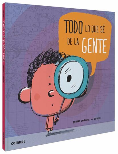 ¿Somos diferentes o somos iguales? Hay gente en todas las partes del mundo: gente que vive en la ciudad, en el campo,...; gente miedosa, aburrida, arisca,...; con barba, con la cara pintada,...; distintas narices; diferentes complexiones... "Todo lo que sé de la gente" de Jaume Copons es un libro que analiza las diferencias de las personas relativas a su aspecto físico, hábitat, personalidad,... Una manera divertida de analizar la realidad que añade una pincelada de humor en cada página a través de iconos cinematográficos, musicales y de nuestra cultura entre otros. ¿Realmente somos tan diferentes?