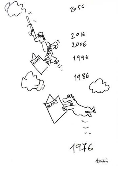 Viñeta de Peridis para la exposición.