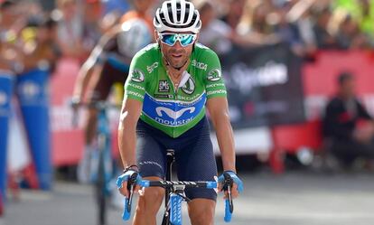 Alejandro Valverde, en la Vuelta a España.