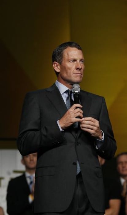 Lance Armstrong, en el acto del 15º aniversario de Livestrong.