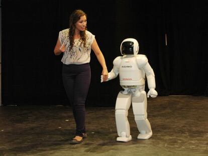 Asimo, el robot humanoide de Honda. 